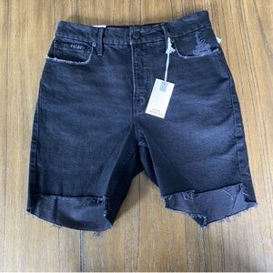 Good American Good Icon 90's mid length shorts